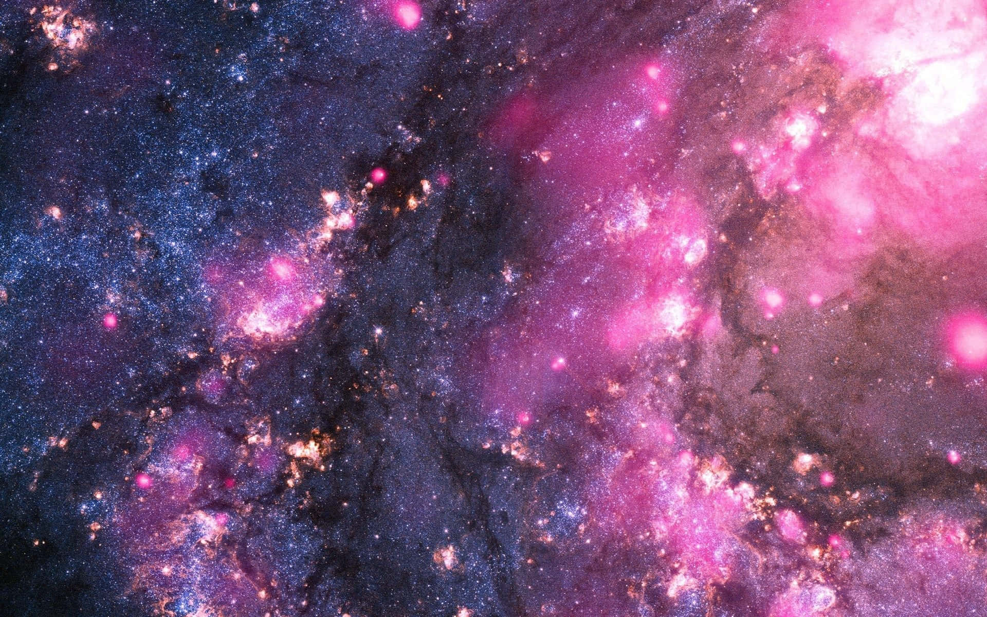 A Captivating Combination Of Pink And Purple Hues, With Milky Way Stars To Light The Sky. Background