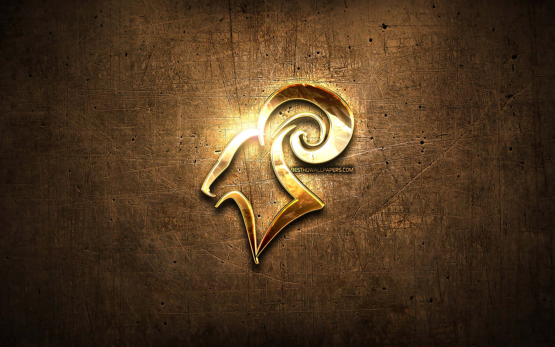 A Captivating Contrast Of Brown And Gold Background