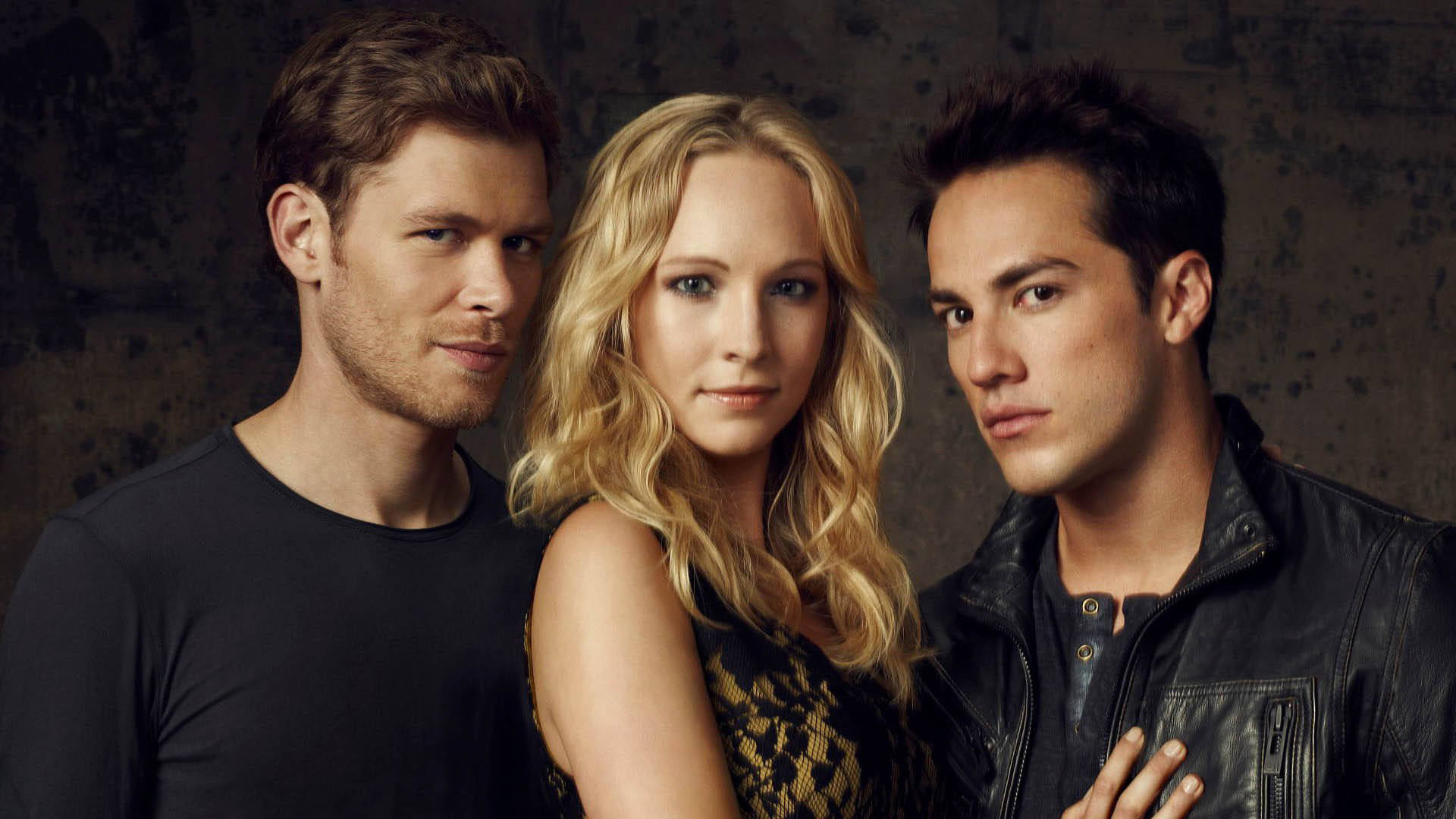 A Captivating Moment Between Caroline Forbes, Klaus, And Tyler. Background