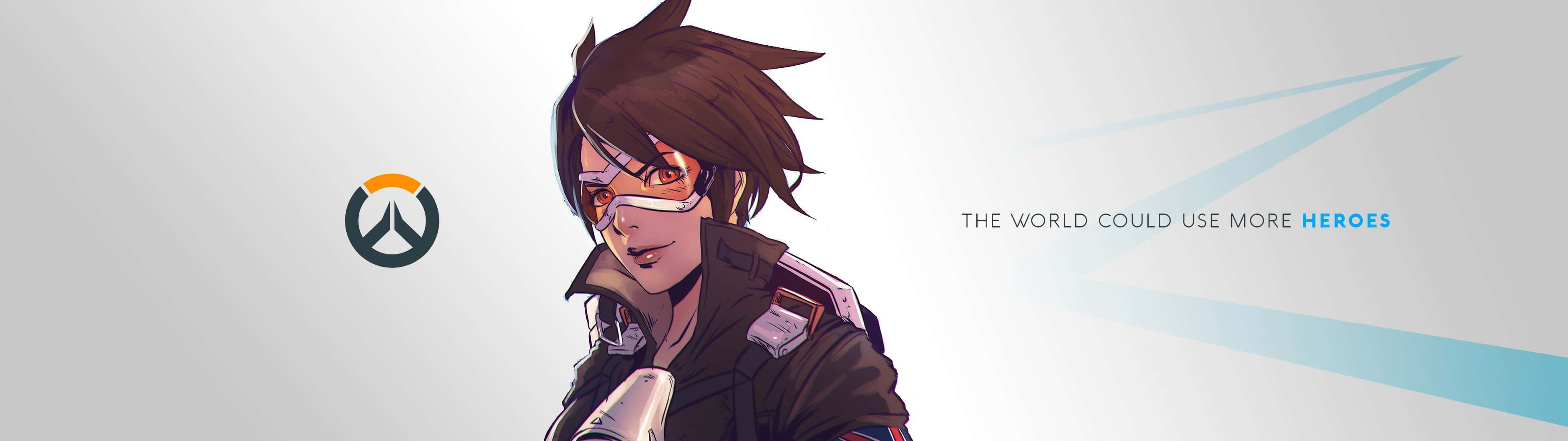 A Captivating Portrait Of An Overwatch Clone Chasing His Dreams Background