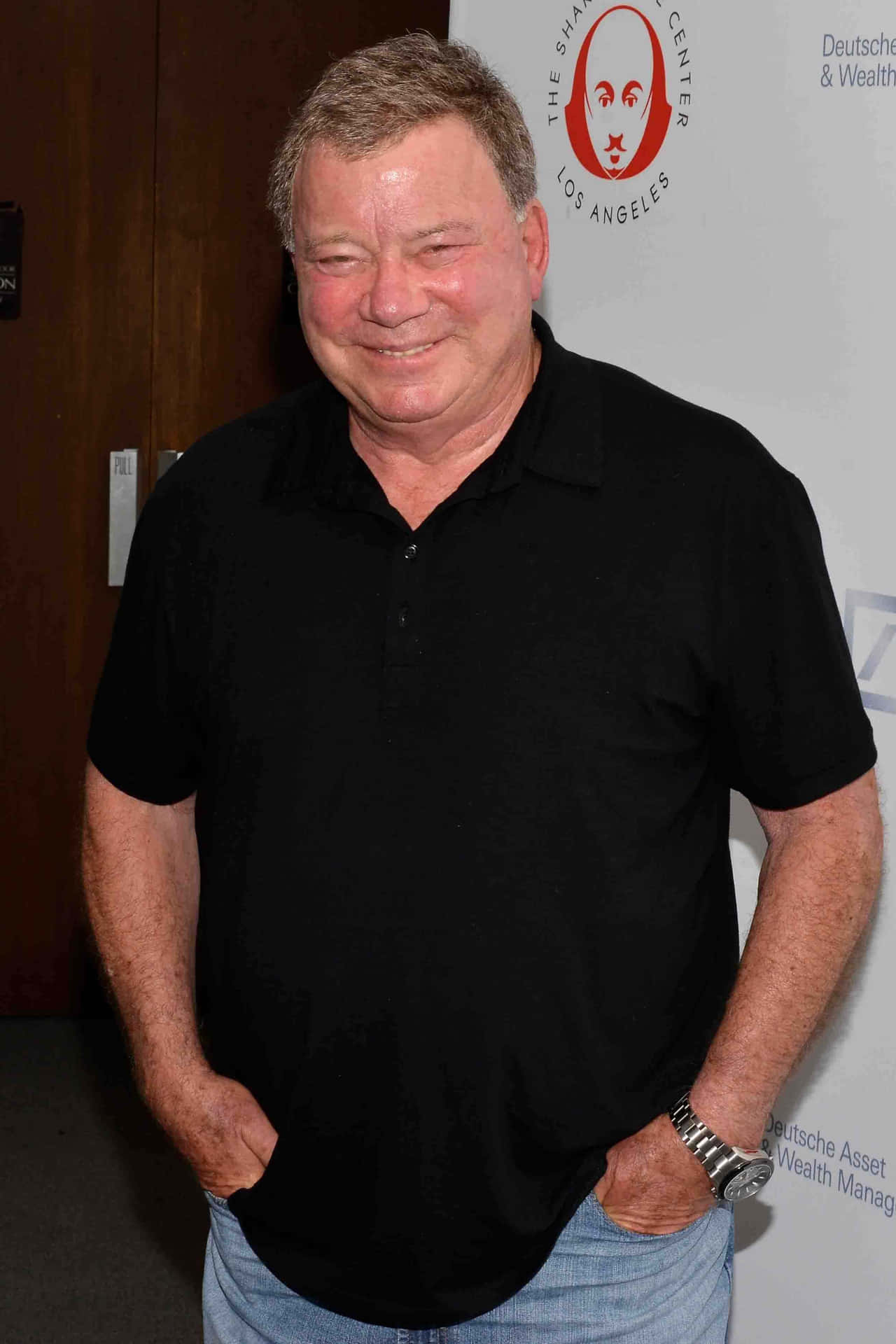 A Captivating Portrait Of The Legendary William Shatner. Background