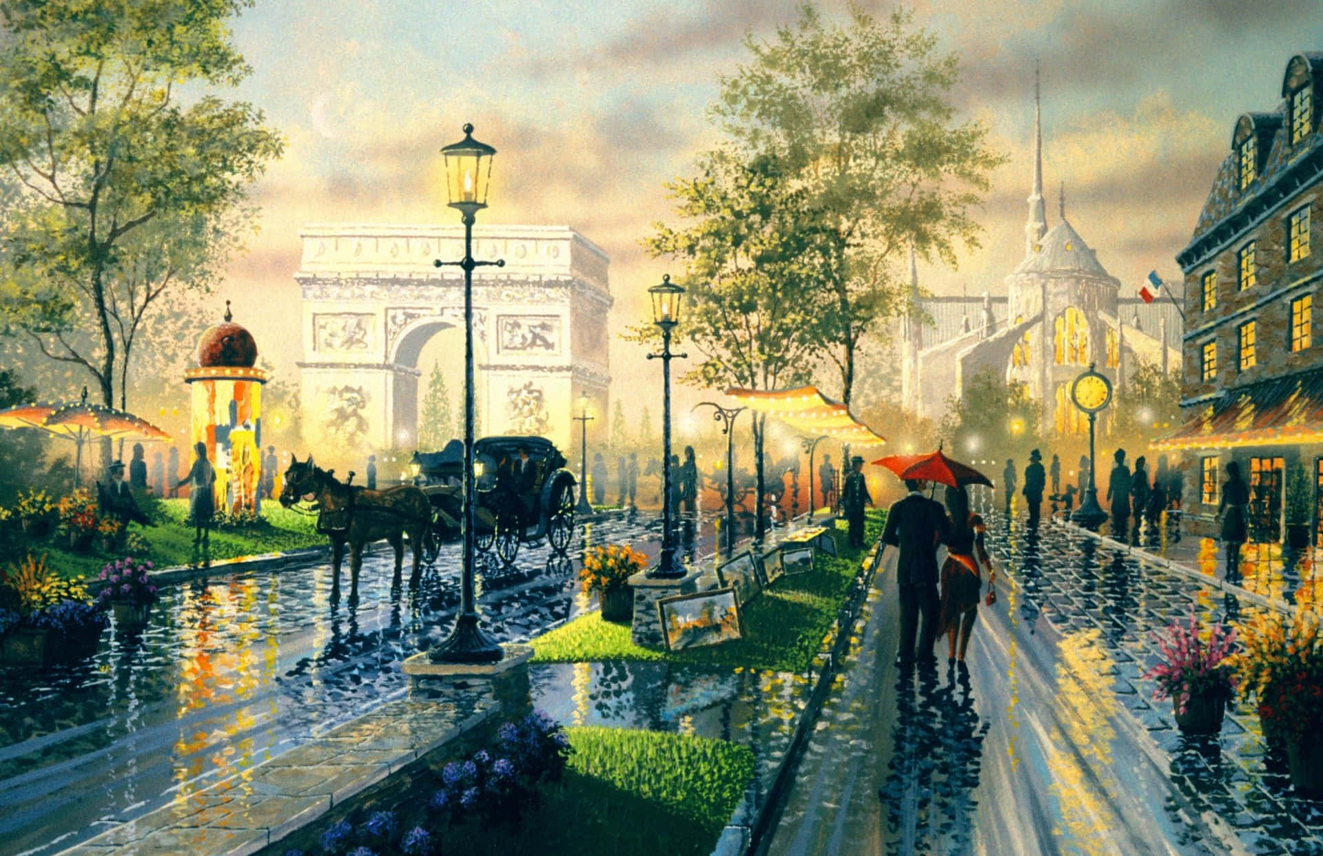 A Captivating View Of La Tour Eiffel In Paris, France