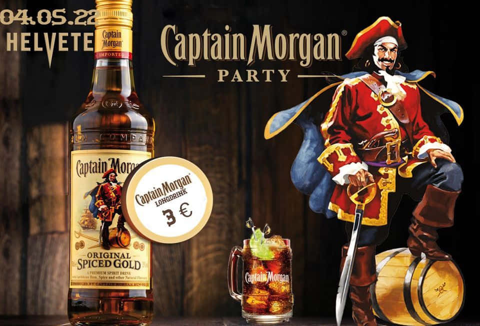 A Captivating Voyage With Captain Morgan Background