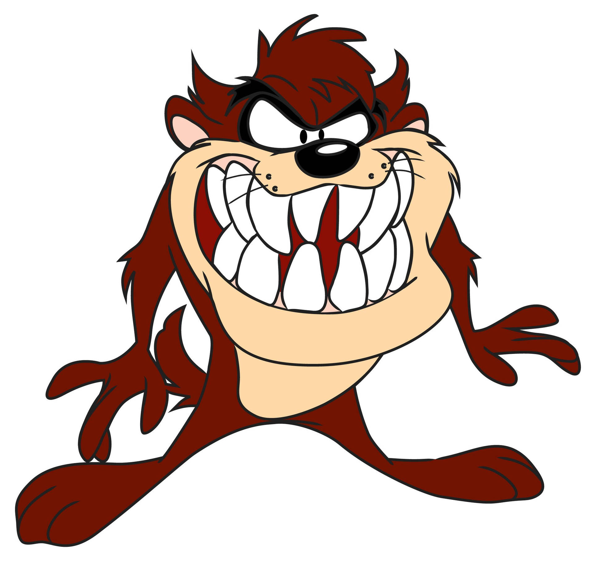 A Cartoon Character With A Big Mouth Background