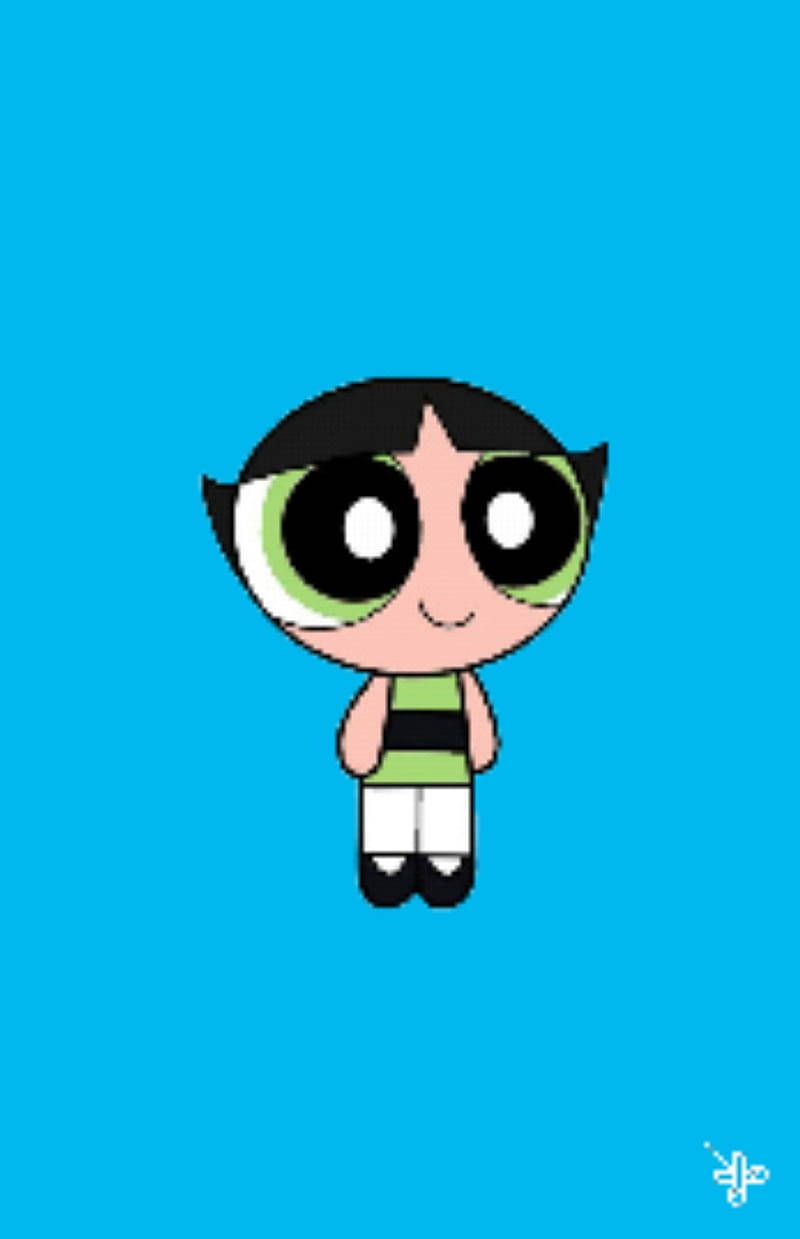 A Cartoon Character With A Green Shirt And Black Pants