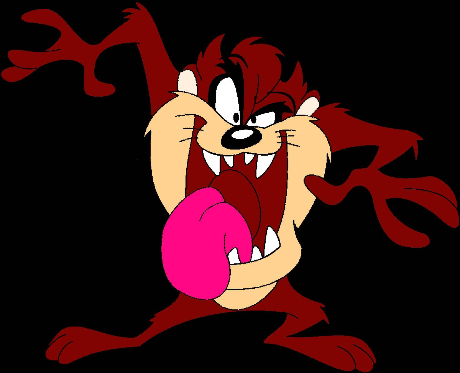 A Cartoon Character With His Tongue Out Background