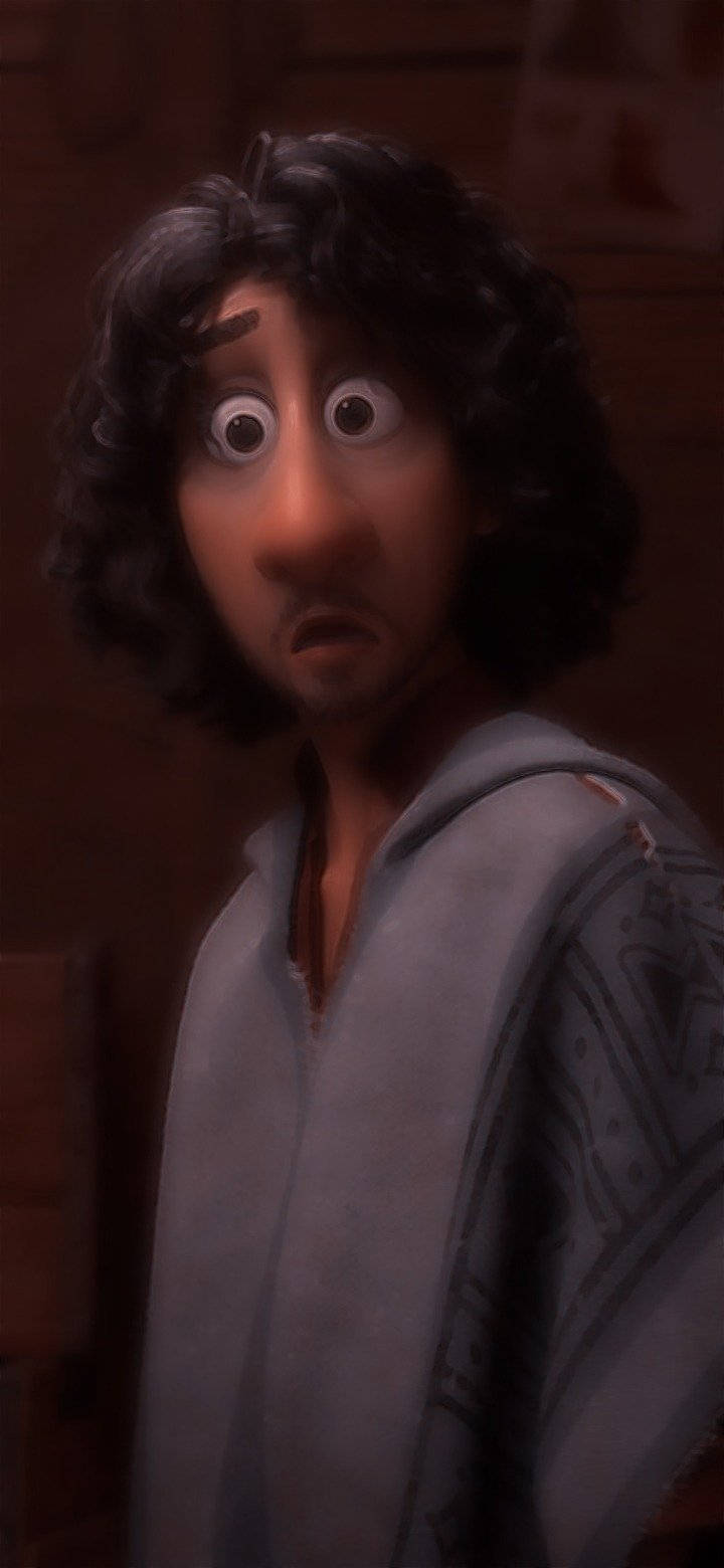 A Cartoon Character With Long Hair And A Beard Background