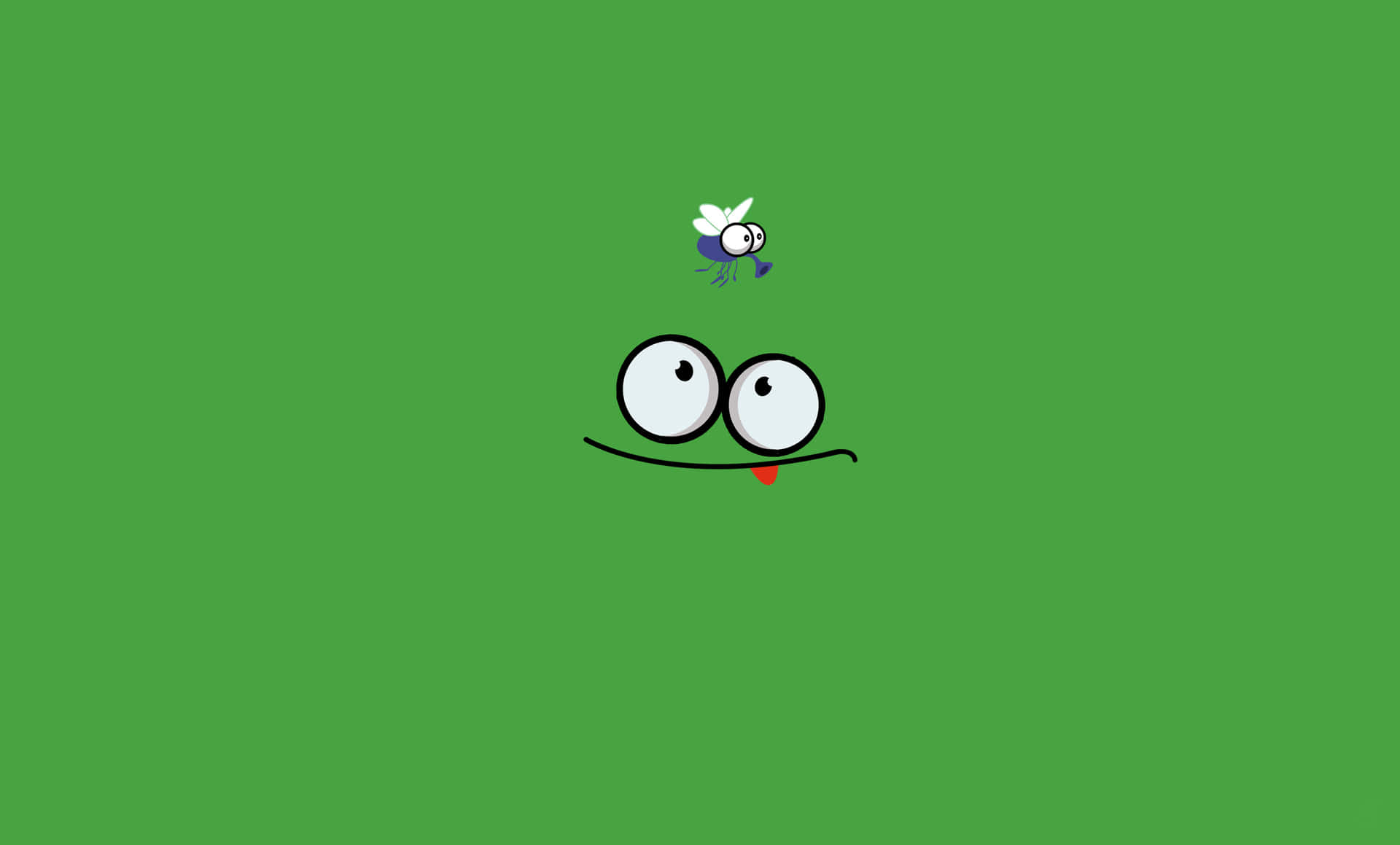 A Cartoon Face With A Green Background Background