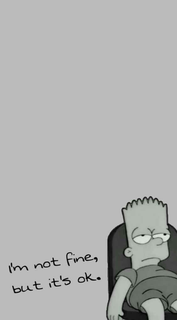 A Cartoon Of The Simpsons Sitting In A Chair Background
