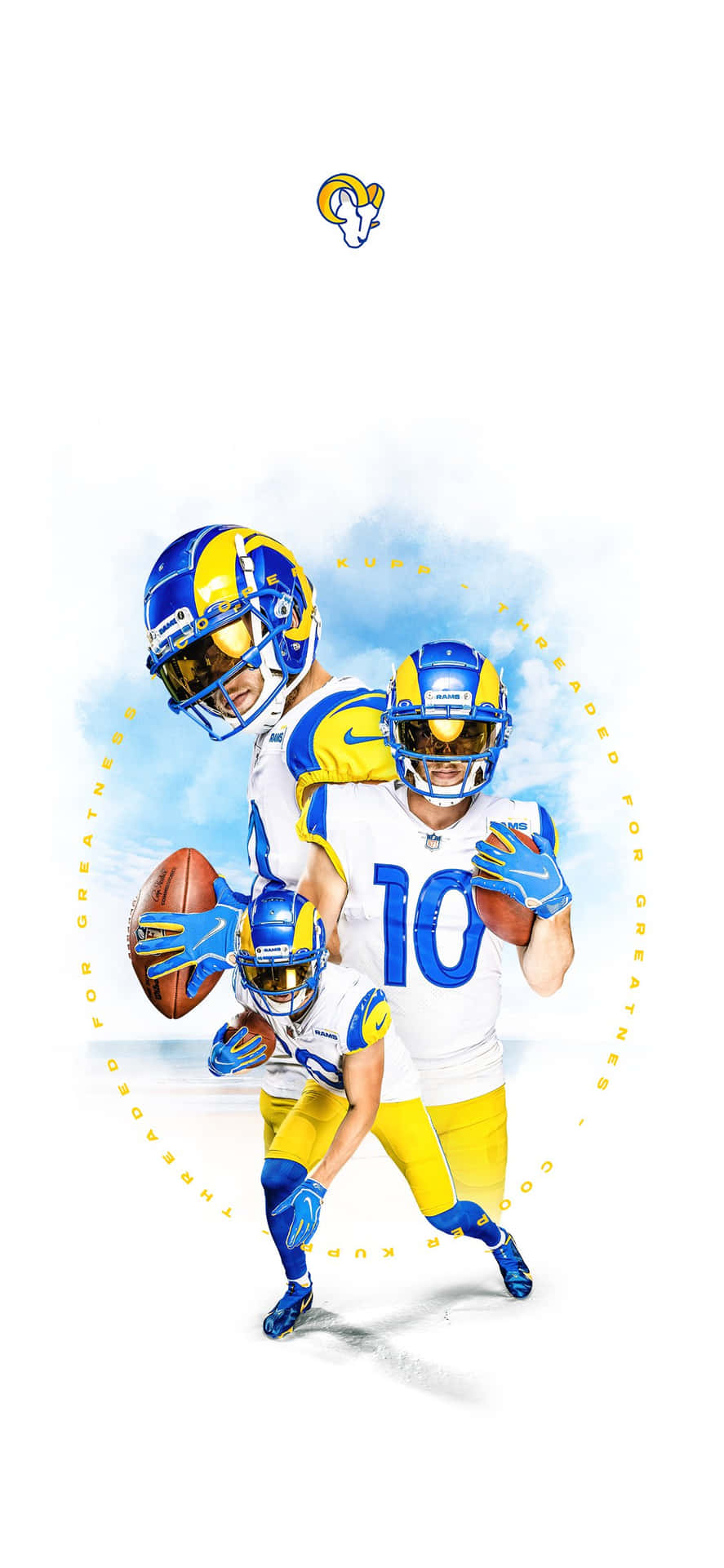 A Cartoon Of Two Football Players Holding A Ball Background