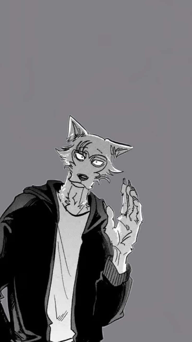 A Cat In A Jacket Is Holding A Cigarette Background