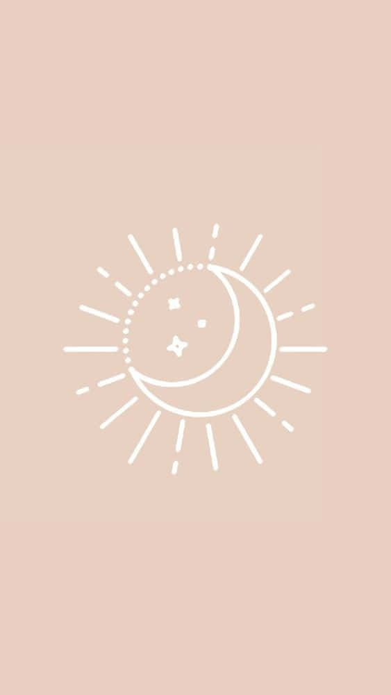 A Celestial Harmony Of The Sun And Moon Creating A Mesmerizing Yin And Yang Aesthetic. Background