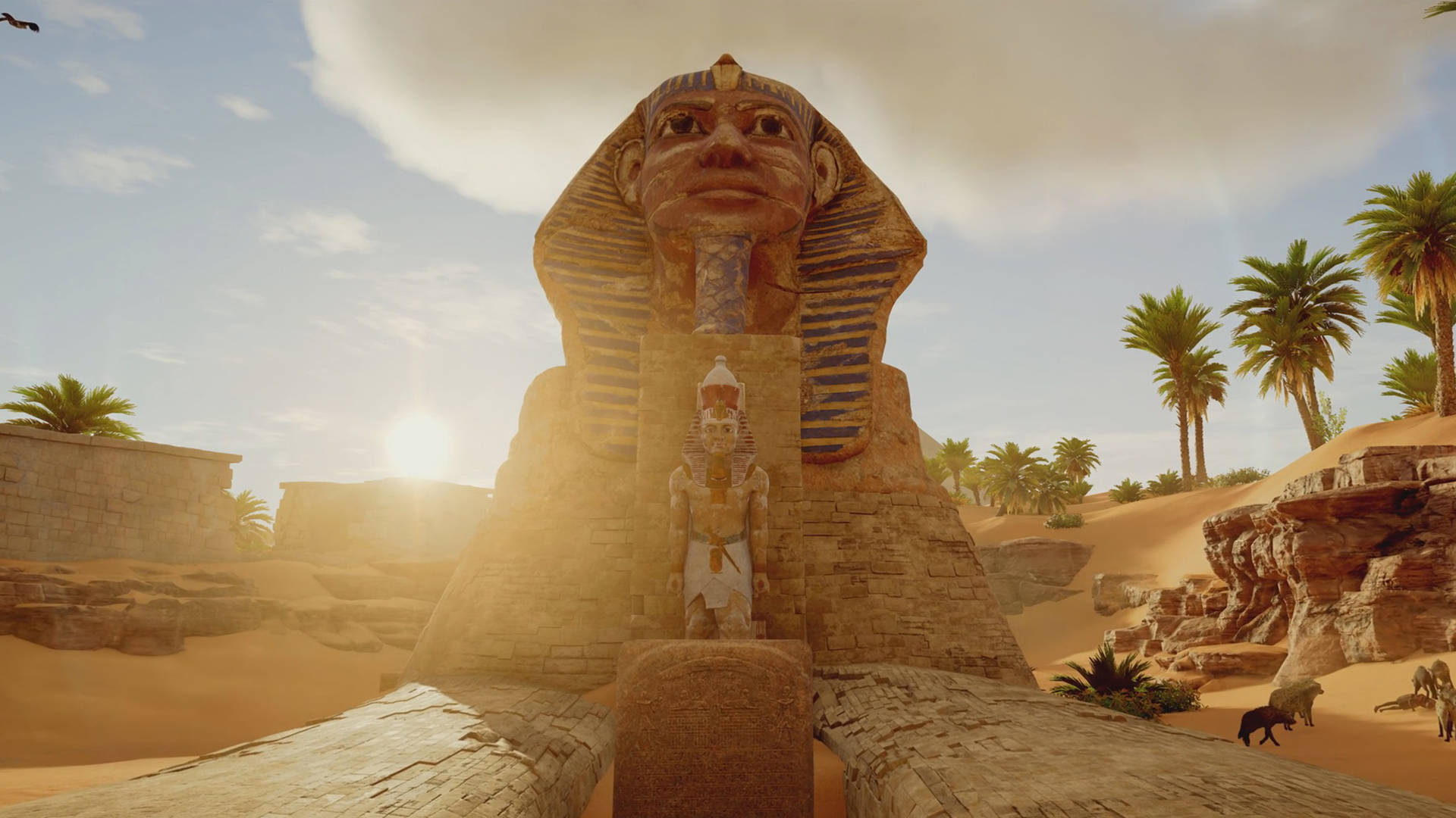 A Challenging Quest In The Sands Of Egypt In Assassin's Creed Origins Background