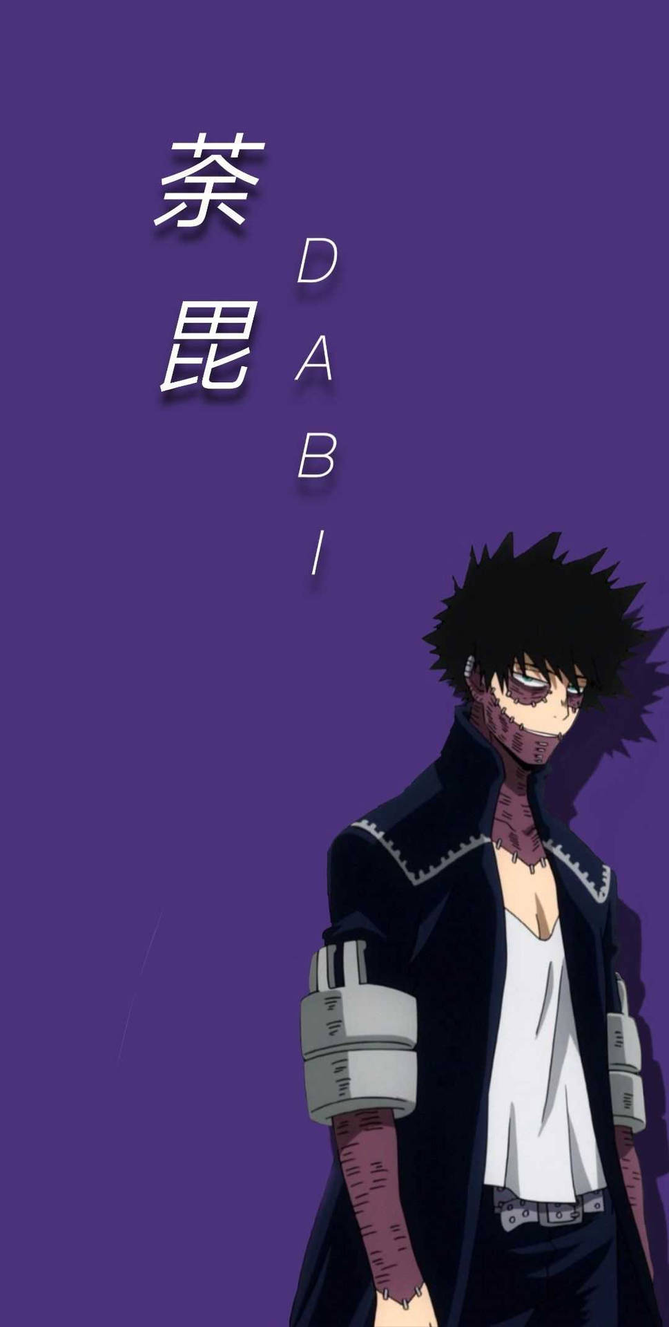 A Character In A Purple Background With The Words Dab Background