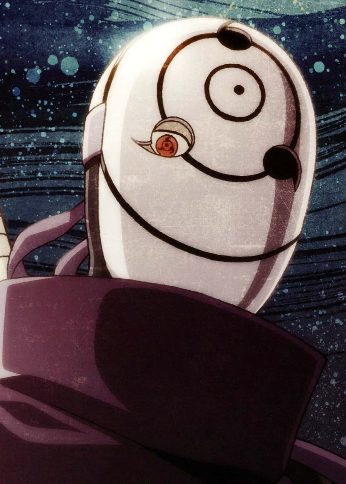A Character In A Purple Shirt Is Holding A Sword Background