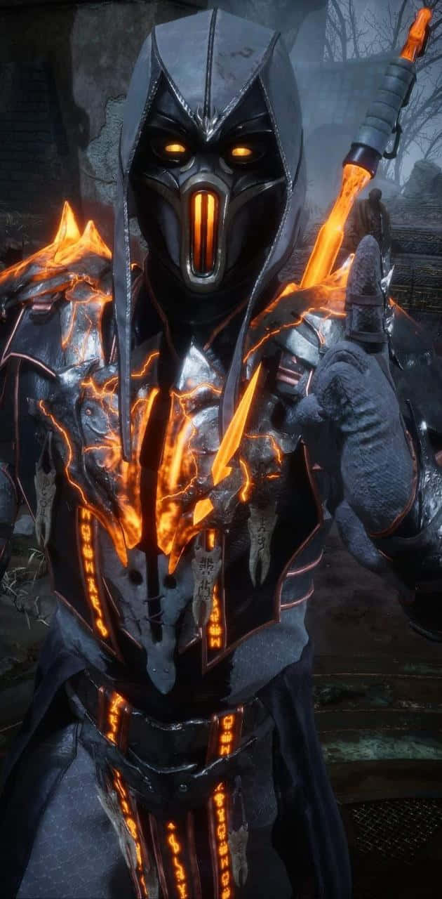 A Character In A Video Game With A Sword And A Helmet