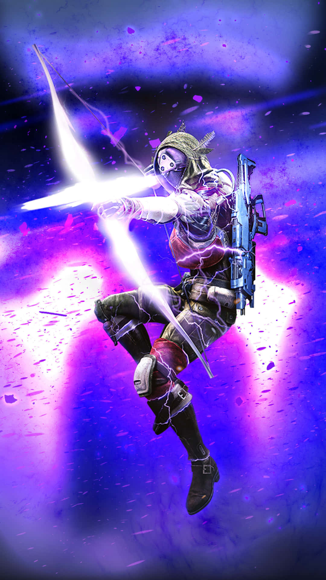 A Character Is Holding A Sword In The Air Background