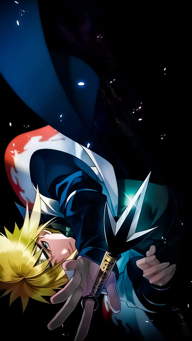 A Character With A Sword In His Hand Background