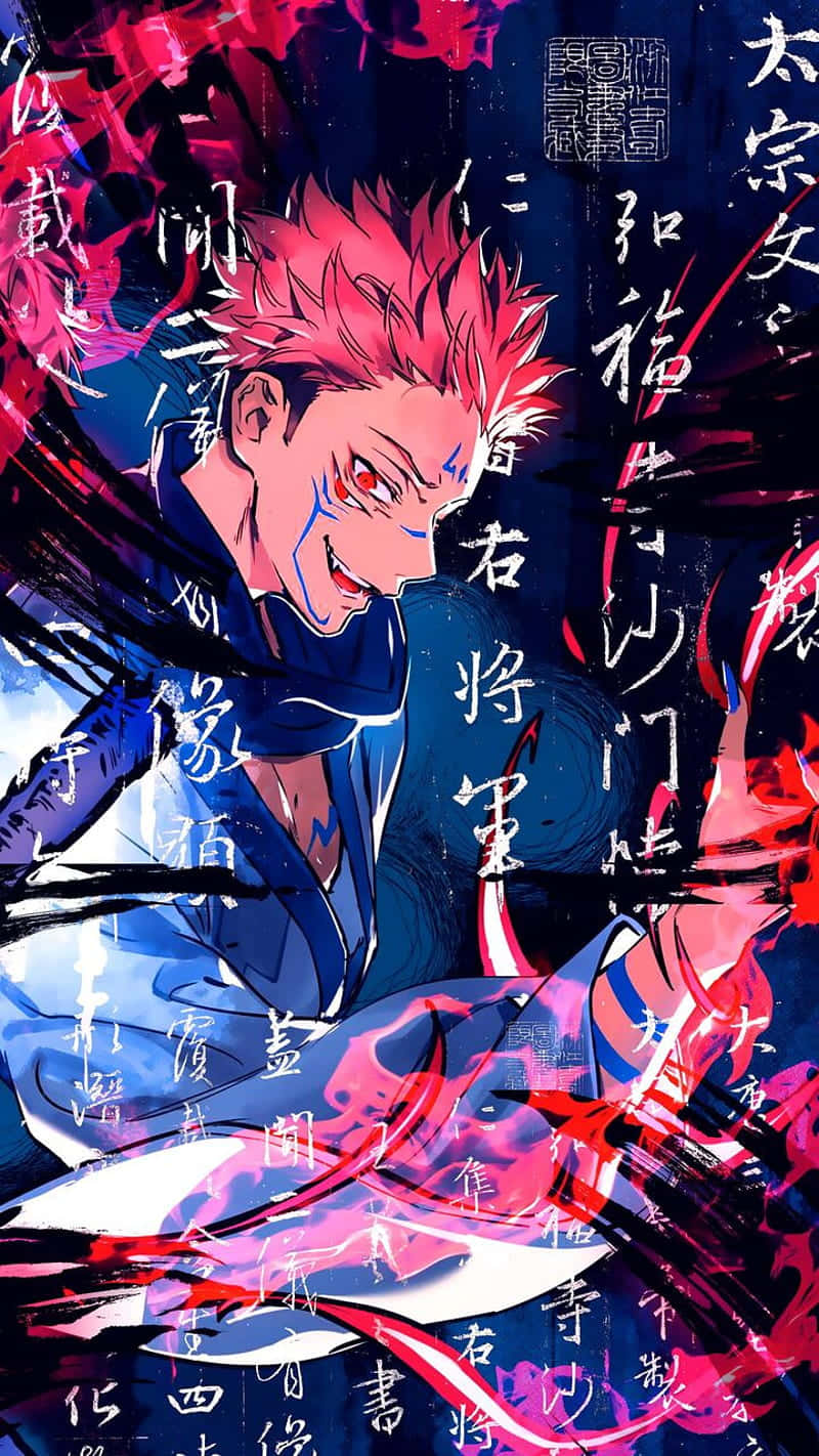 A Character With Red Hair And A Red Bow Background