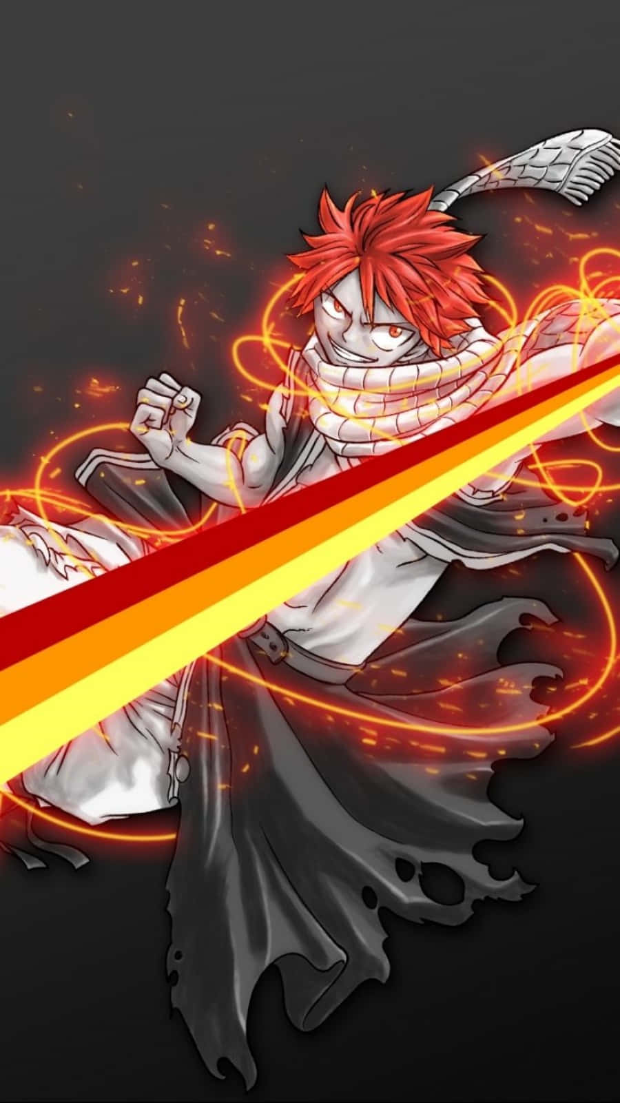 A Character With Red Hair And A Sword
