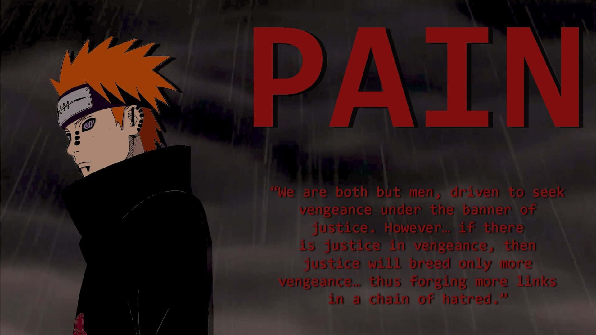 A Character With The Words Pain On It Background