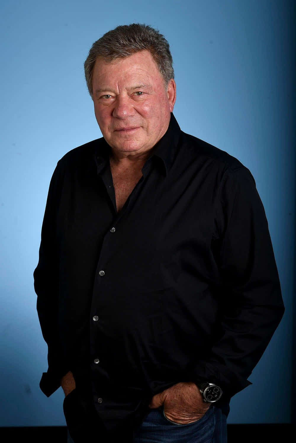 A Charismatic Portrait Of William Shatner Background