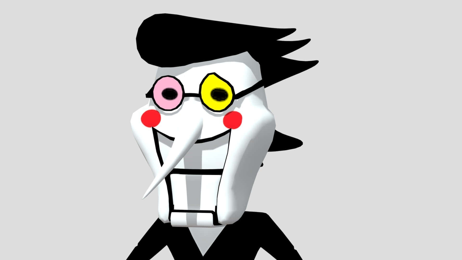 A Charismatic Salesmen, Spamton, From The Delta Rune Universe Background
