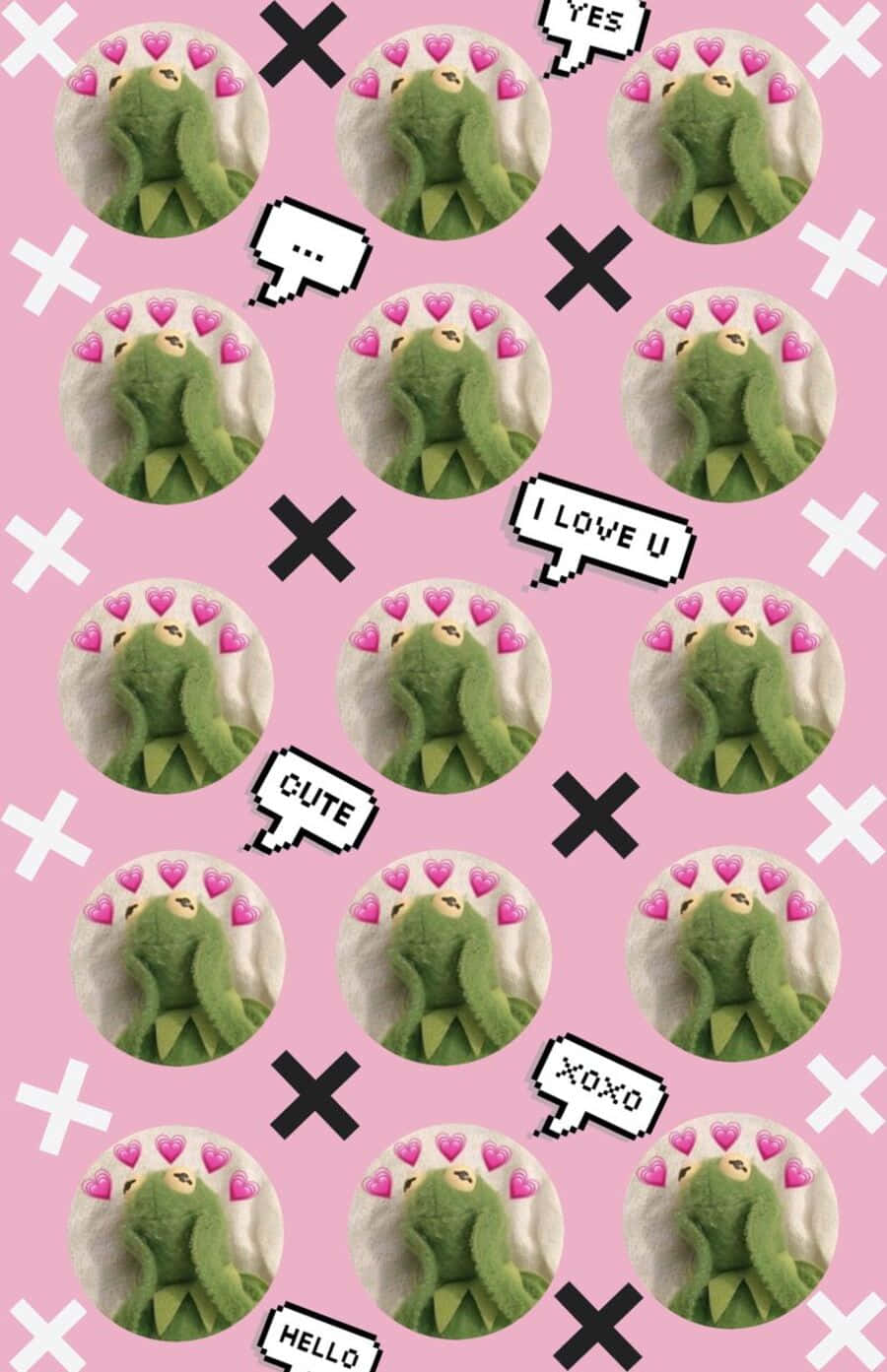 A Charming Aesthetic Frog Embracing The Beauty Of Nature Background