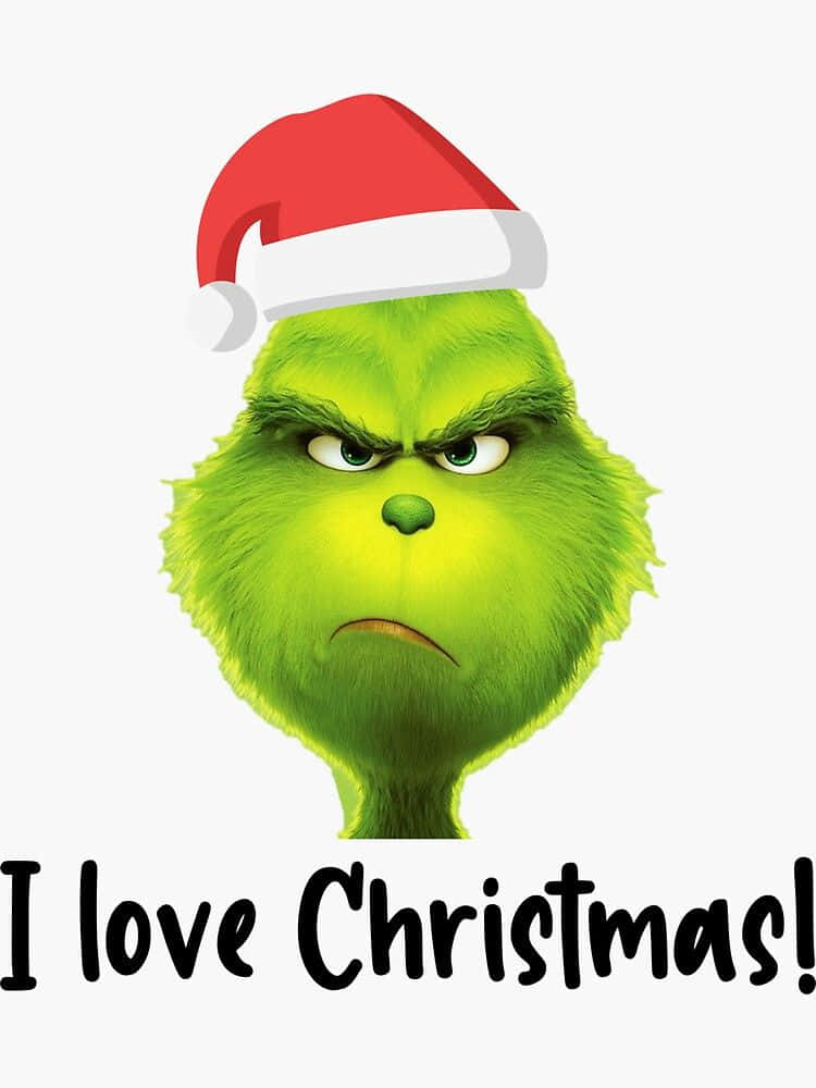 A Charming Grinch Ready For The Holidays Background