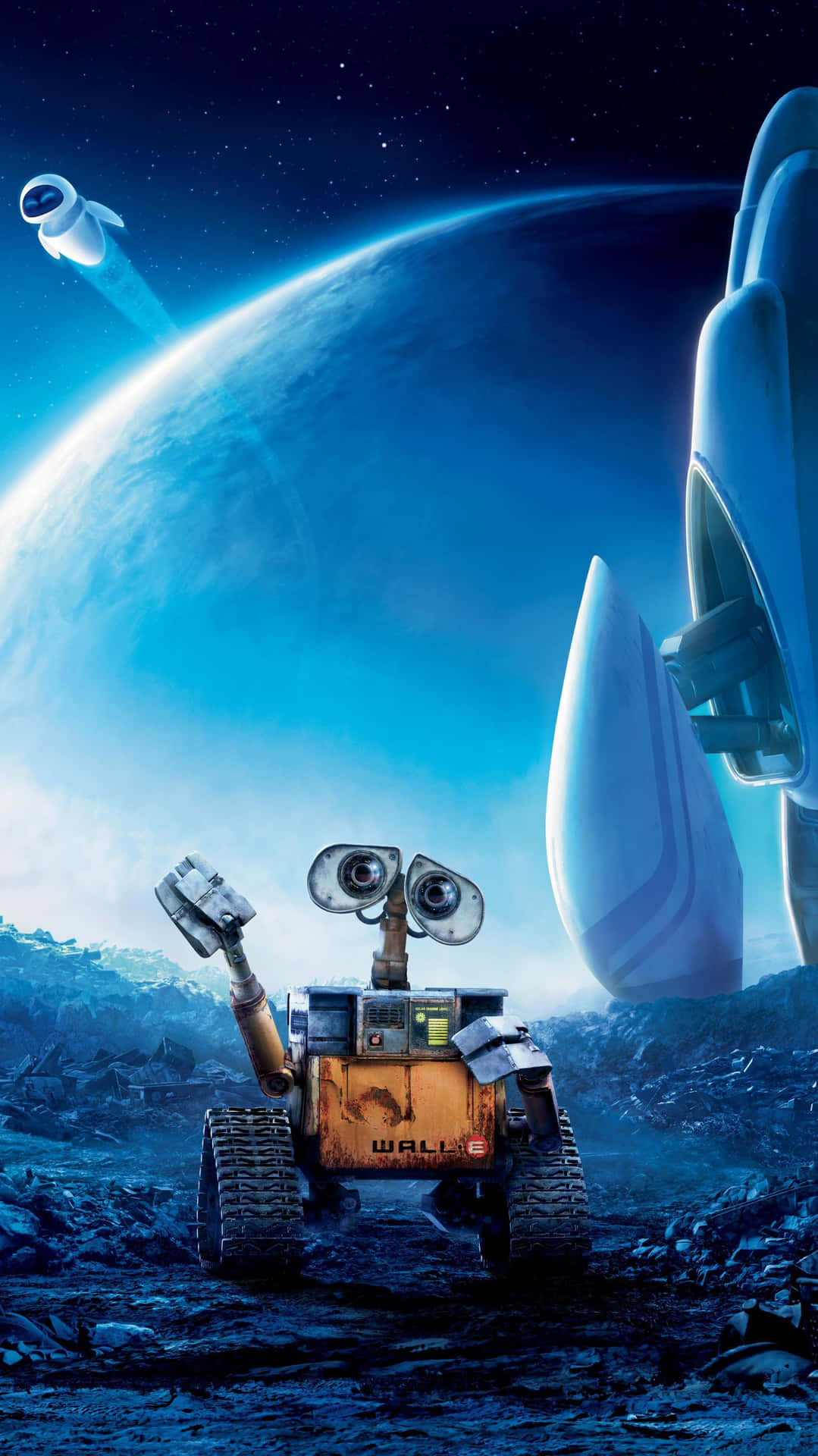 A Charming Moment With Wall-e On Your Iphone