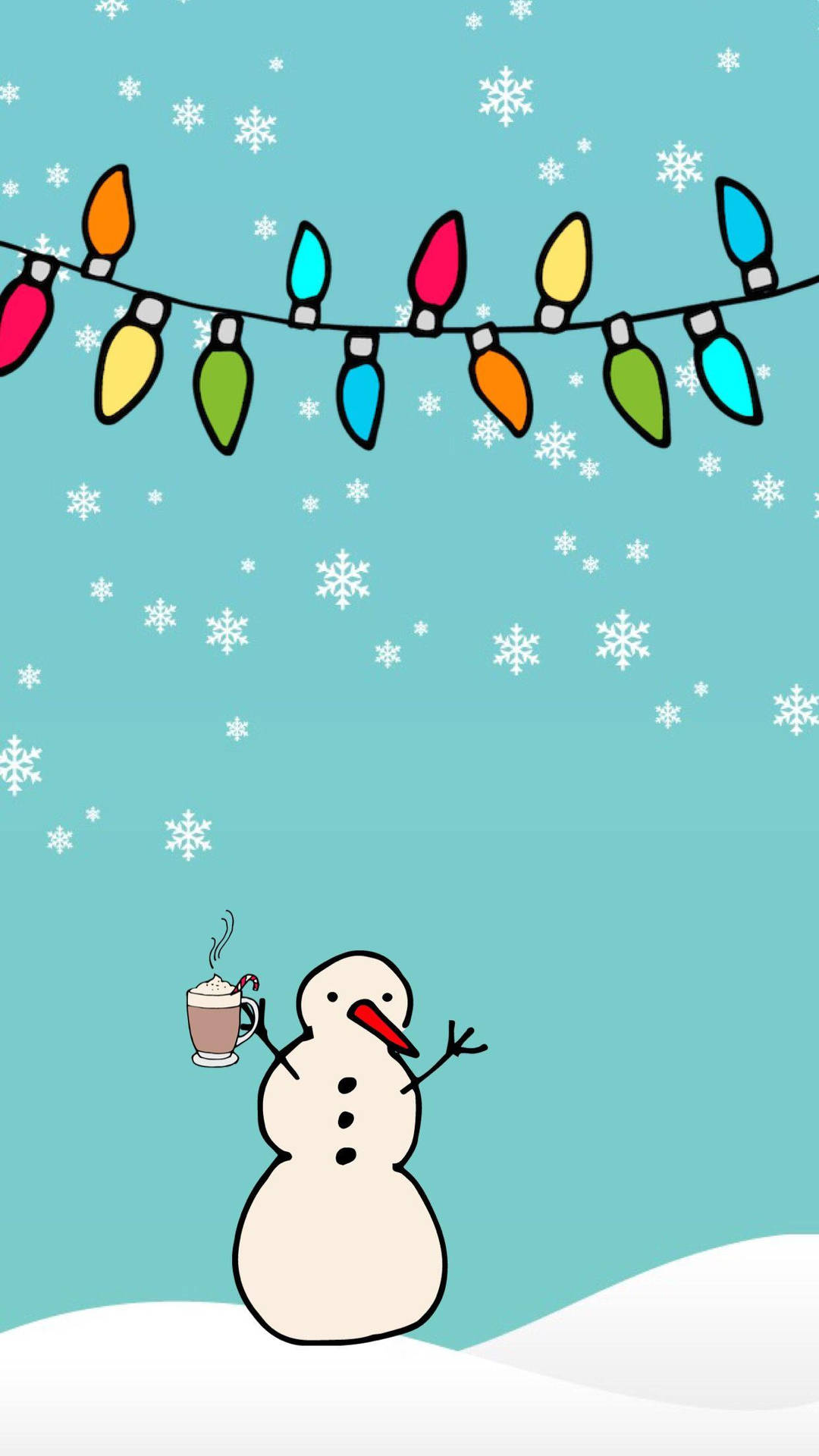 A Charming Snow Scene Fitting For A Winter Wonderland Background