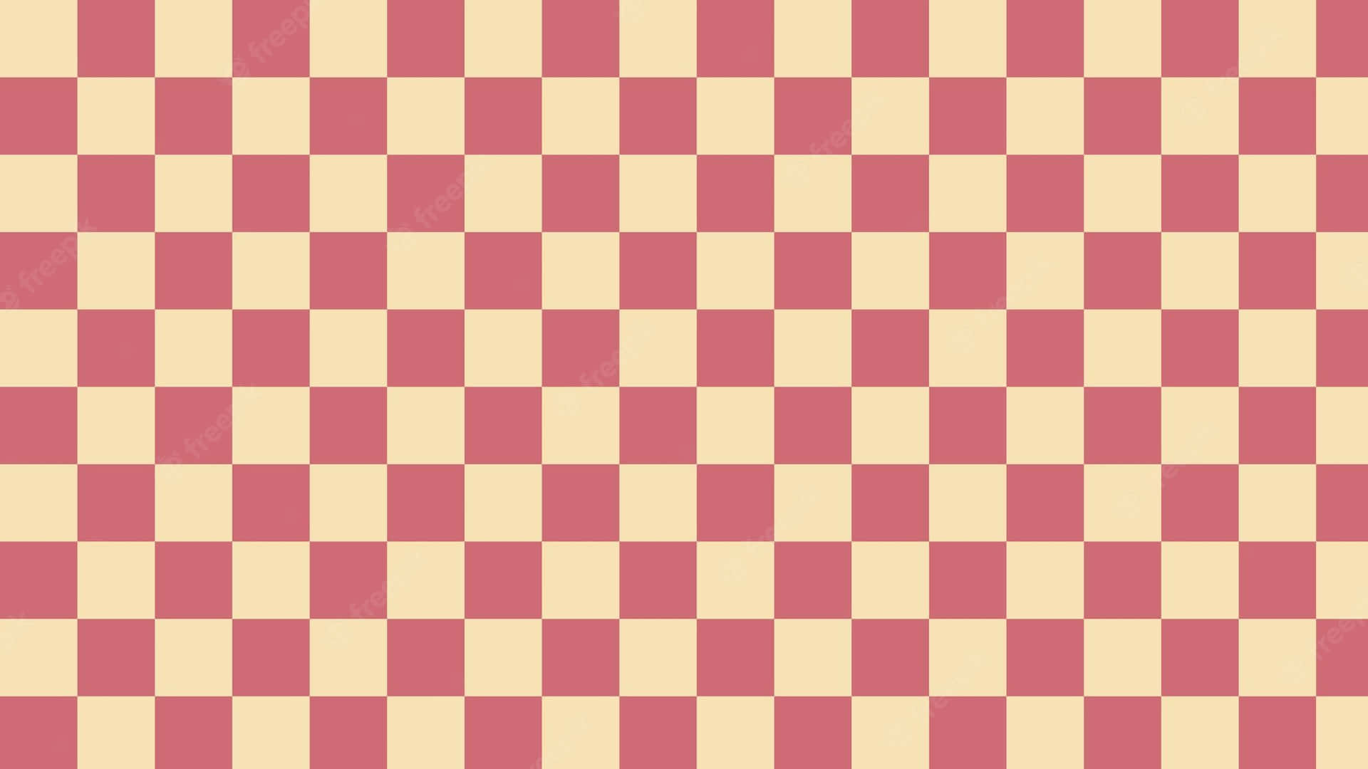 A Checkered Pattern In Pink And Beige Background