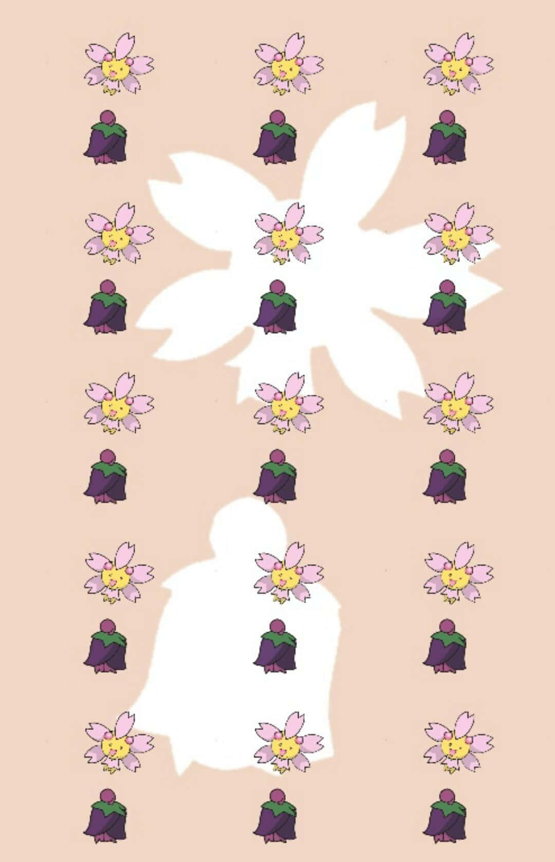 A Cherrim Pattern Of Sunshine And Overcast Background