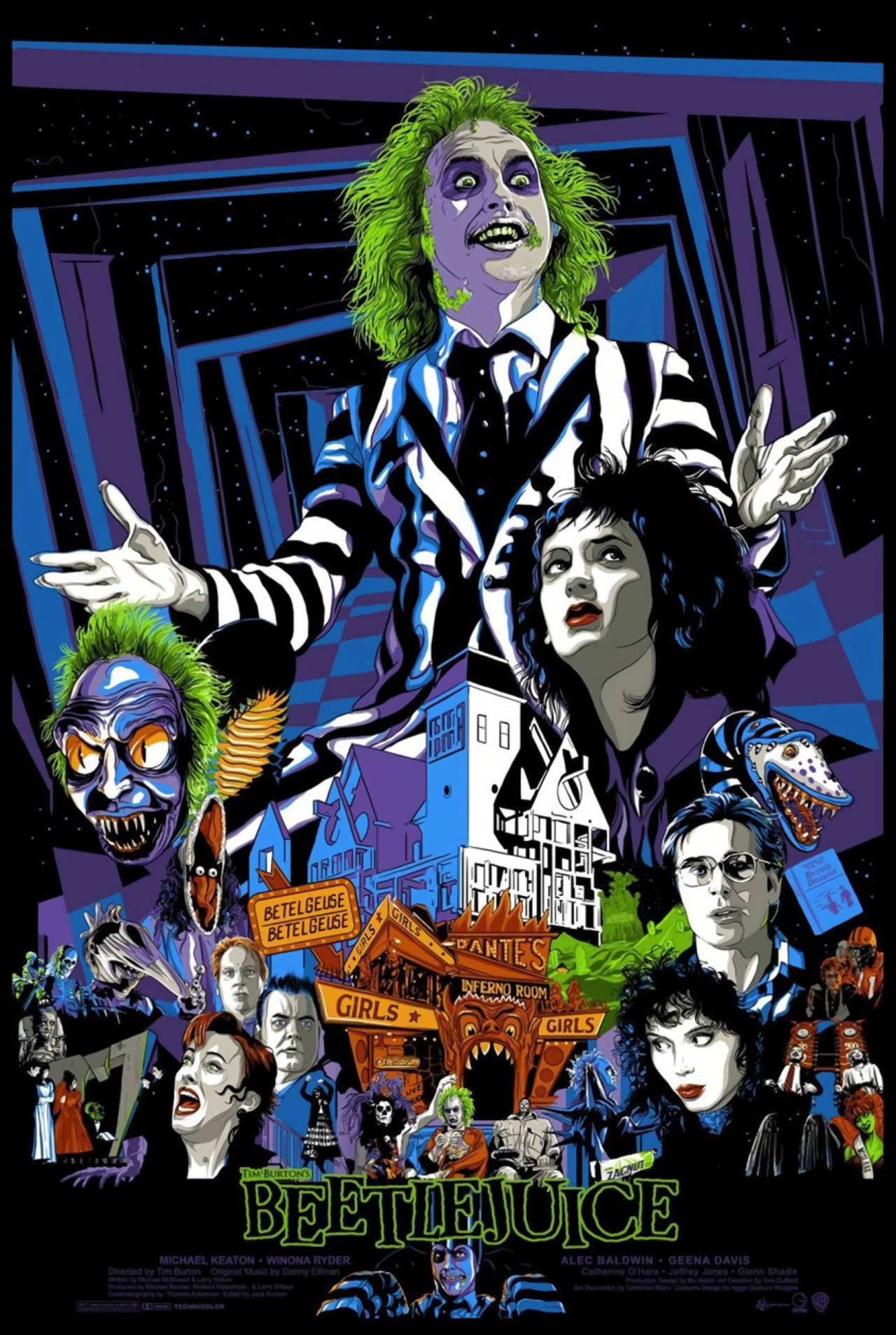 A Chilling Presence - Michael Keaton In 'beetlejuice' Background