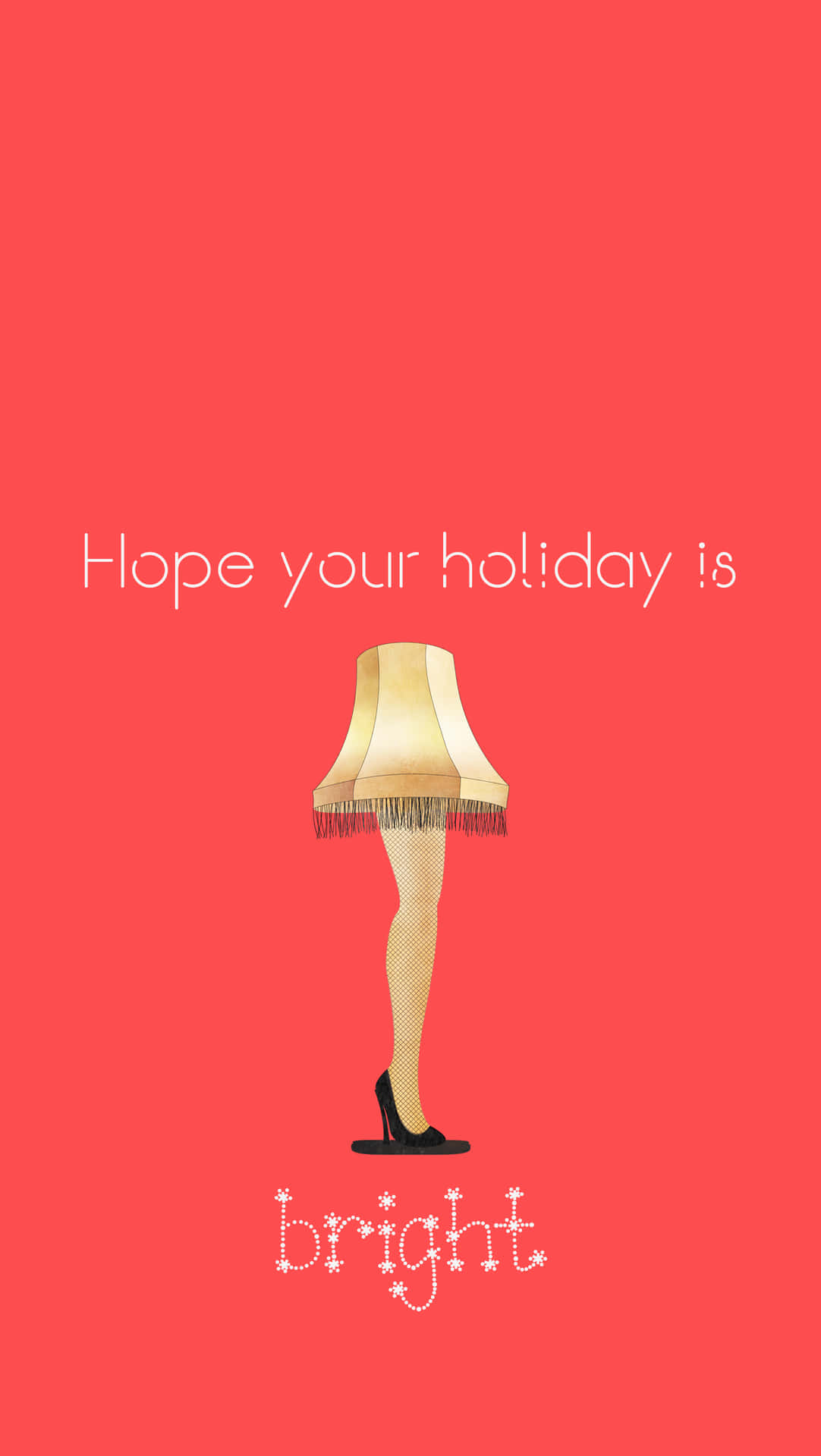 A Christmas Story Leg Lamp Holiday Greetings Background