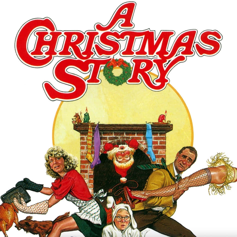 A Christmas Story Retro Poster Background