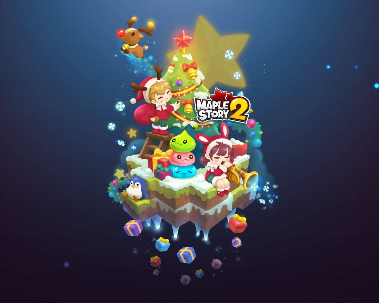 A Christmas Tree With A Bunch Of Characters On It