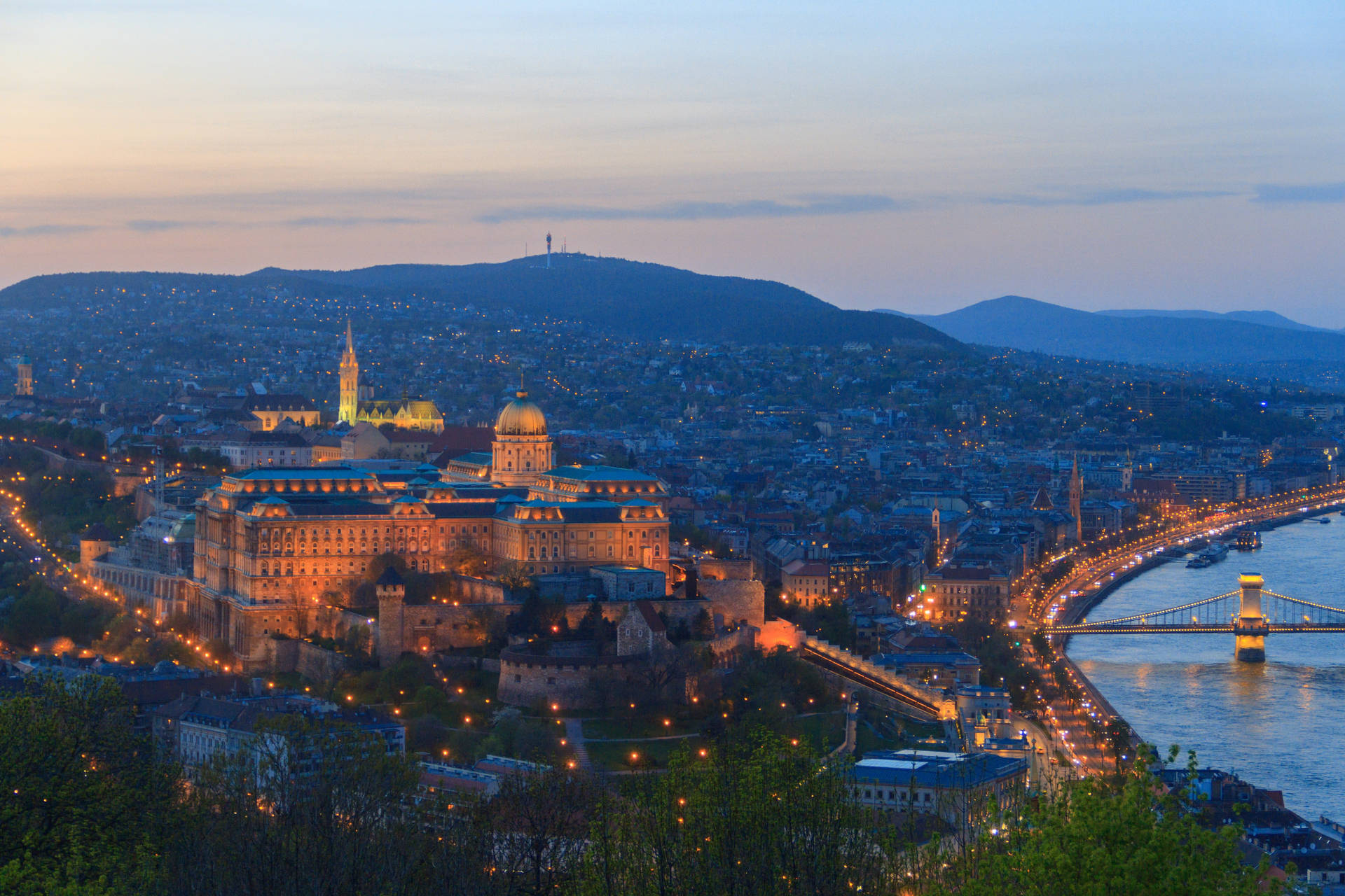 A City In Hungary Background