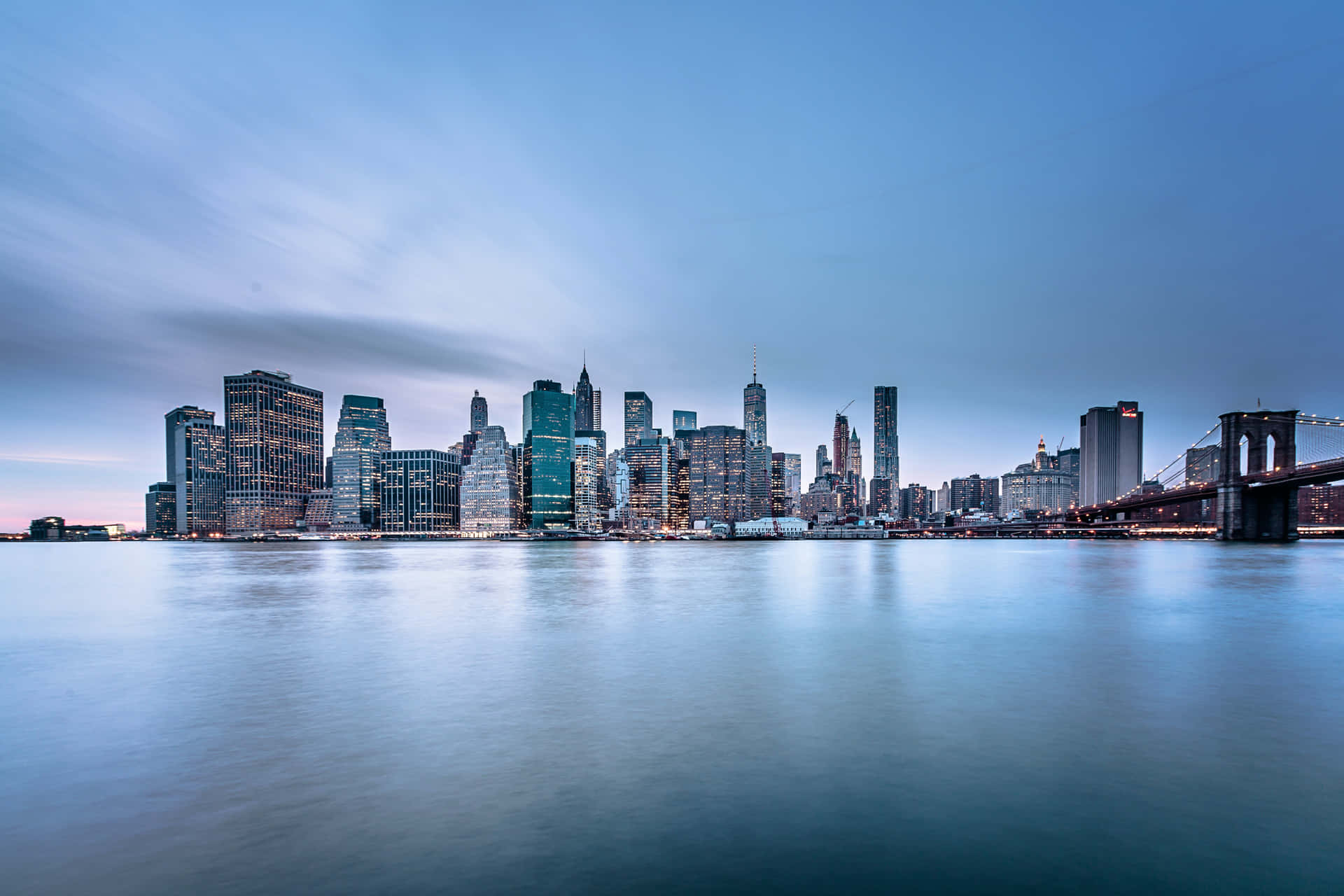 A City Skyline In The Distance Background