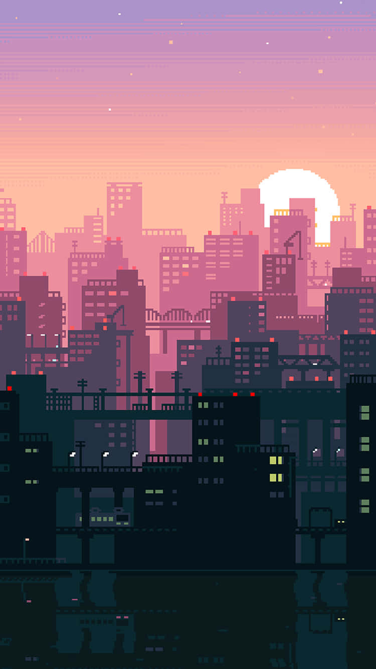 A Cityscape With A River Background