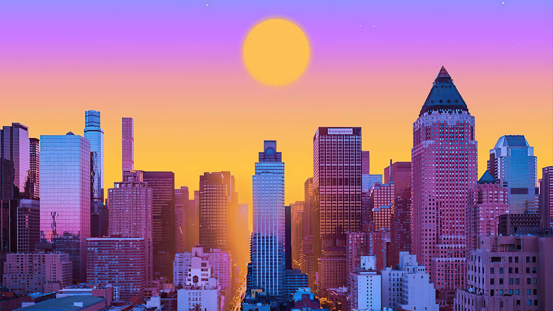 A Cityscape With Buildings Background
