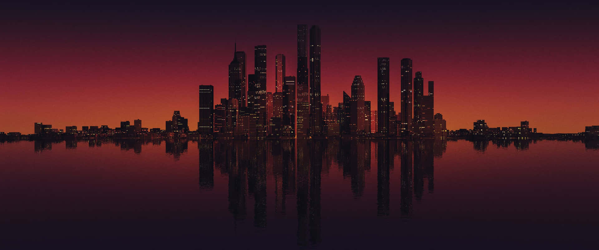 A Cityscape With Buildings In The Background Background