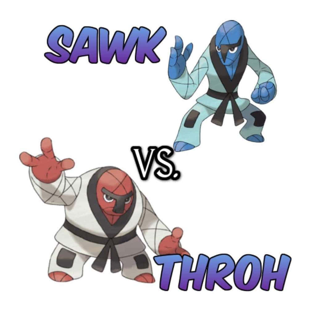 A Clash Of Power And Wits, Throh Vs Sawk Reveals Which Pokémon Has The Upper Hand! Background