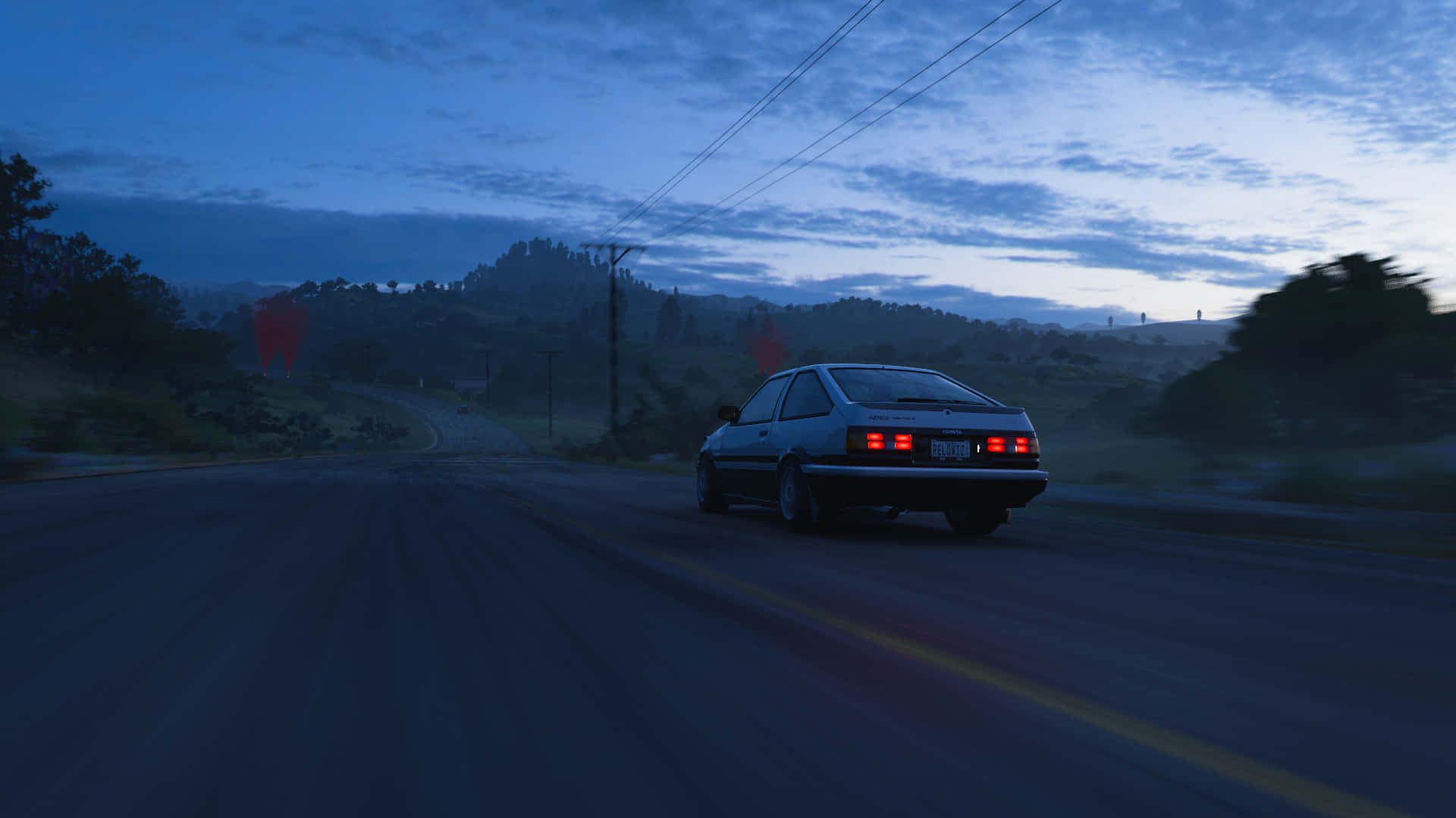 A Classic 1986 Toyota Corolla Ae86 Background