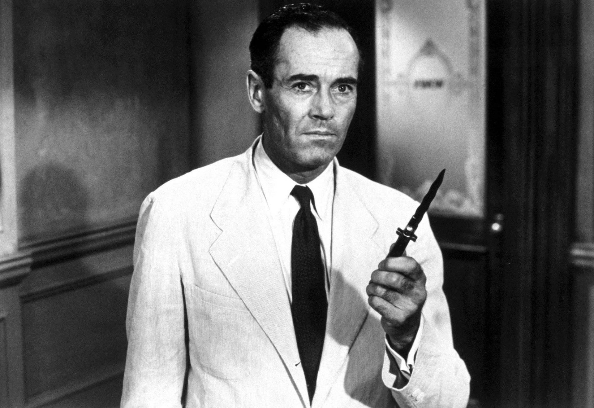 A Classic Capture Of Henry Fonda From The 1957 Film '12 Angry Men'