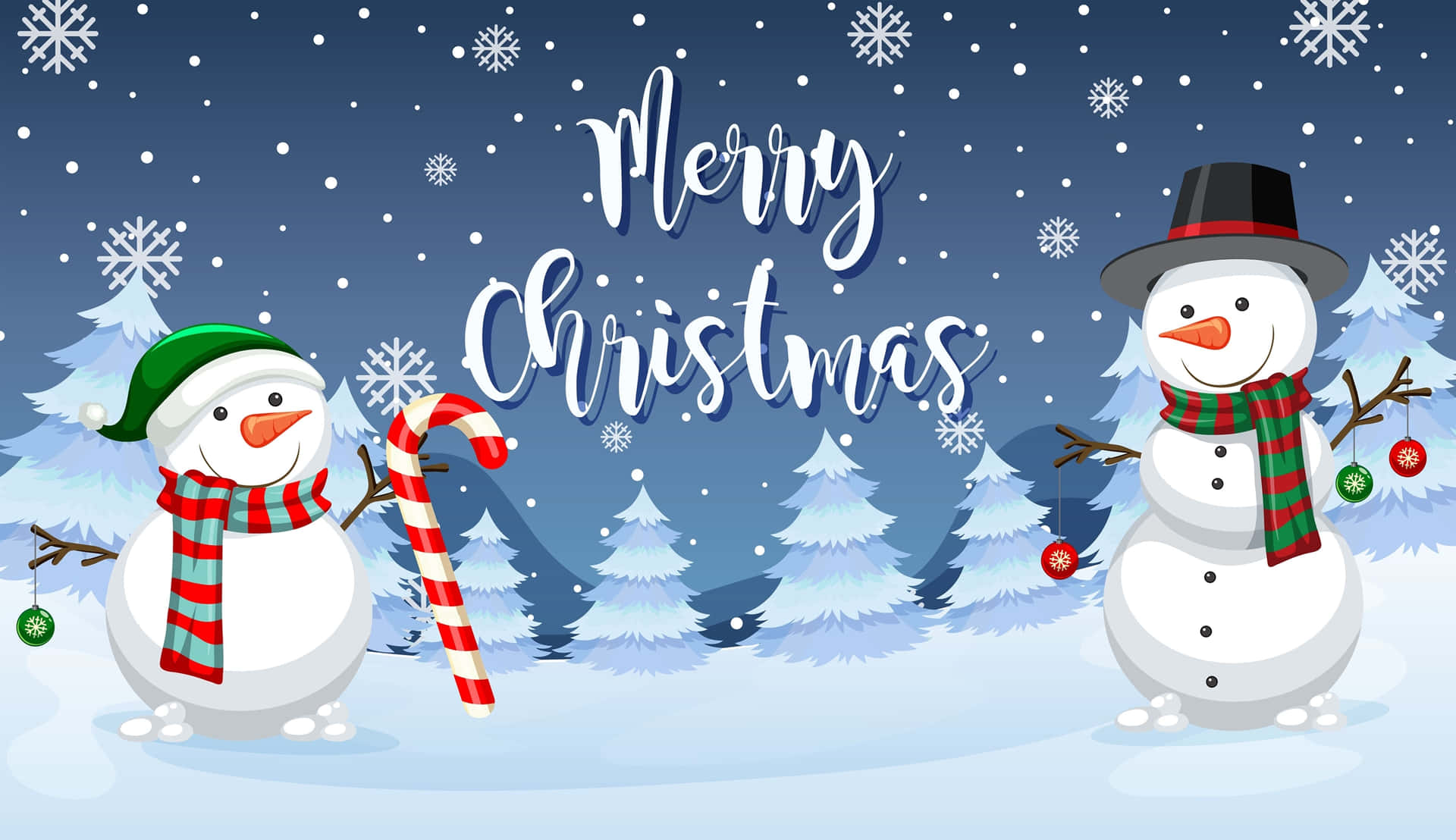 A Classic Christmas Snowman Ready To Celebrate The Holidays! Background