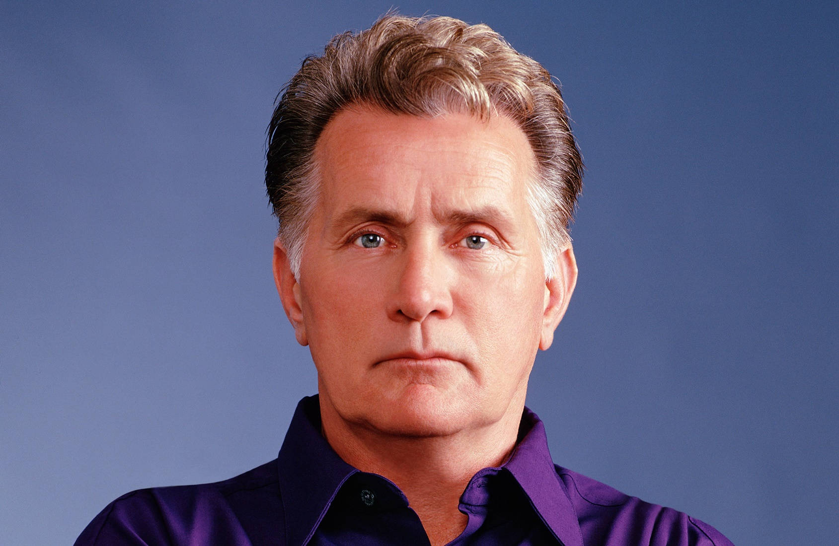 A Classic Close-up Portrait Of Hollywood Legend Martin Sheen Background