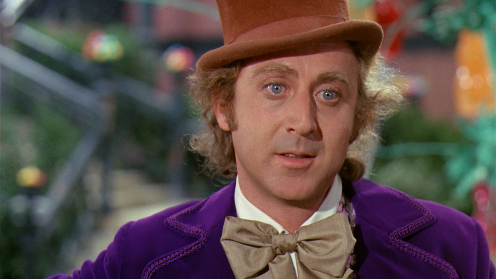 A Classic Hollywood Frame: Gene Wilder As Willy Wonka Background