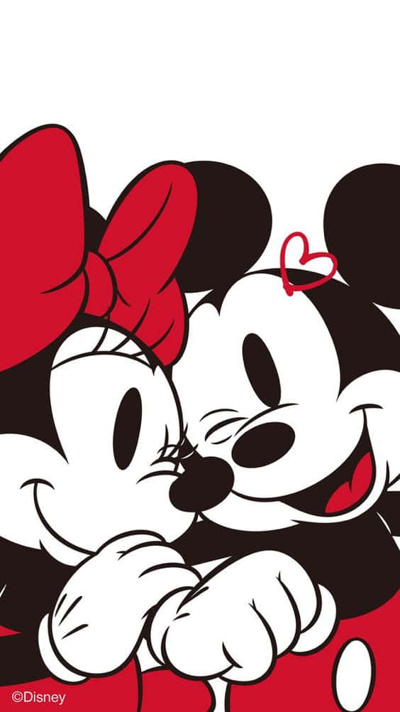 A Classic Look - White Mickey Mouse Background