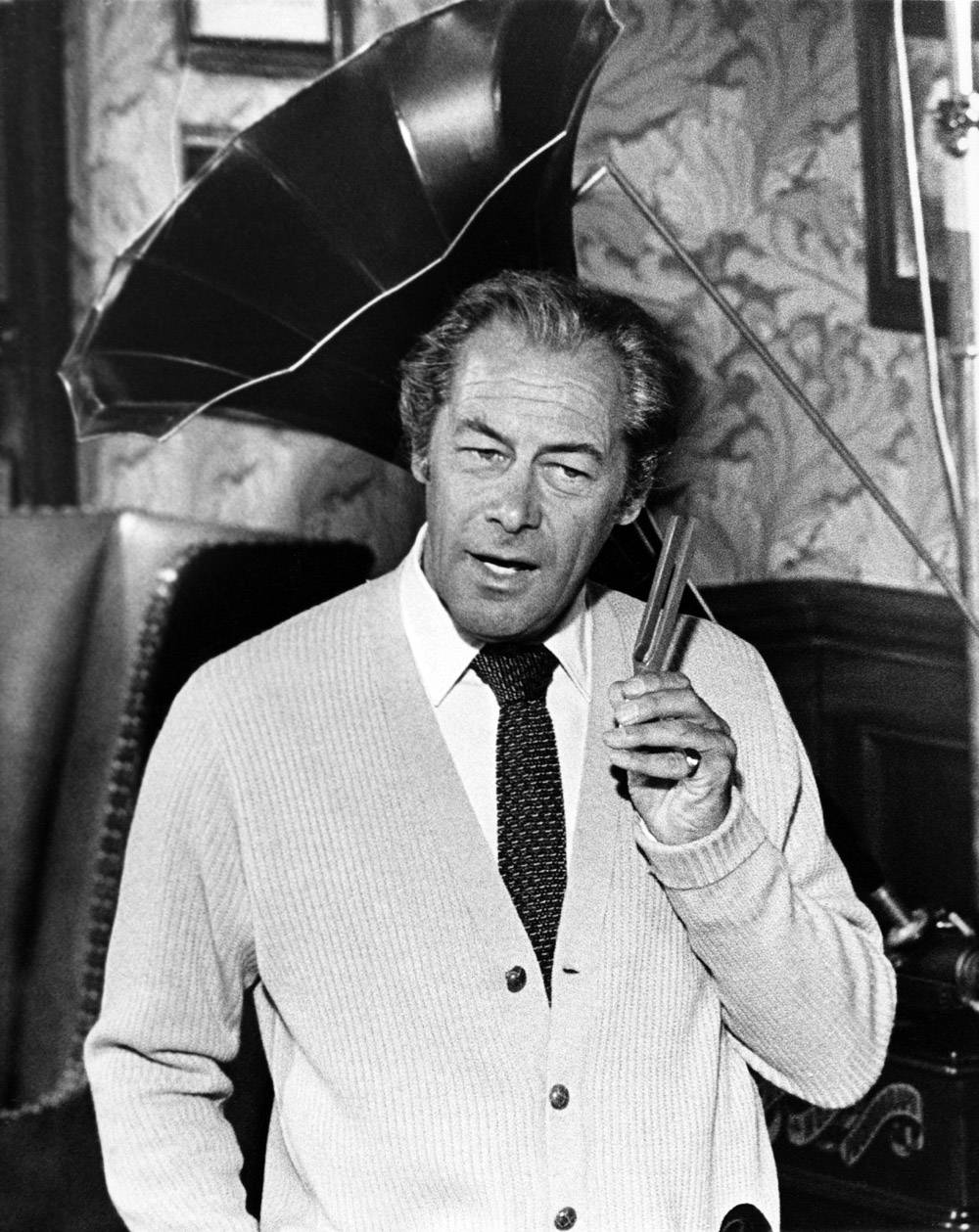 A Classic Shot Of Rex Harrison As Professor Henry Higgins Background